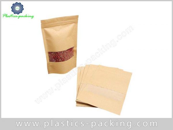 200g Food Grade Kraft Paper Ziplock Bags Manufactur 278