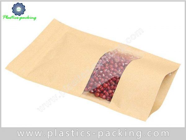 200g Food Grade Kraft Paper Ziplock Bags Manufactur 280