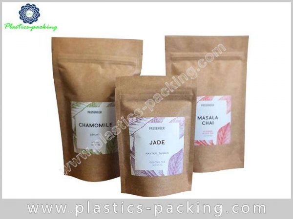 250g Kraft Paper Zipper Pouch Manufacturers and Sup 250