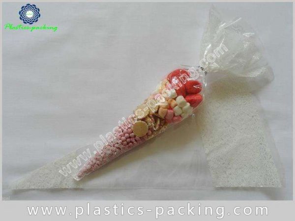 BOPP Clear Cellophane Cone Shaped Treat and Favor y 148