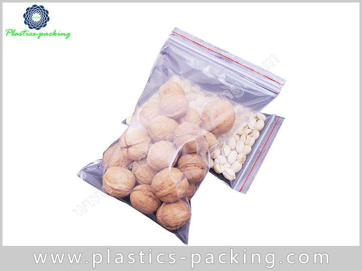 Clear PE Recloseable Bags 16Mil Thickness Resealable Zipper Poly Bags 9Colours Printing 6