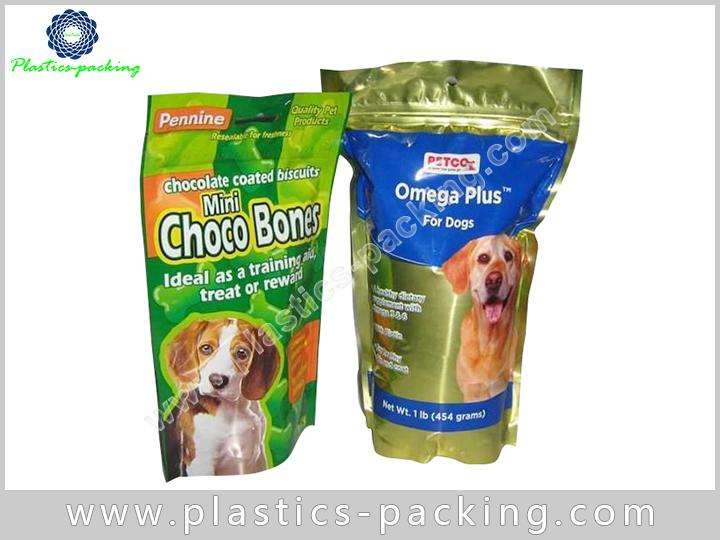 Custom Printed PET Food Bags Zipper Top Stand Up Pet Food Packaging 6