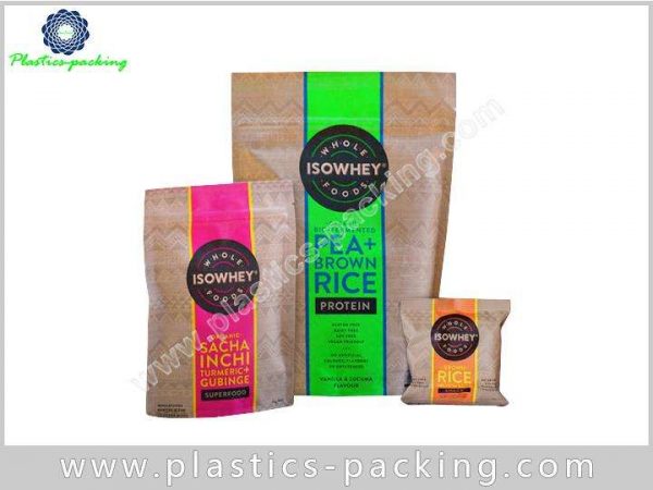 Customized Stand Up Plastic Coffee Pouches Side y 457