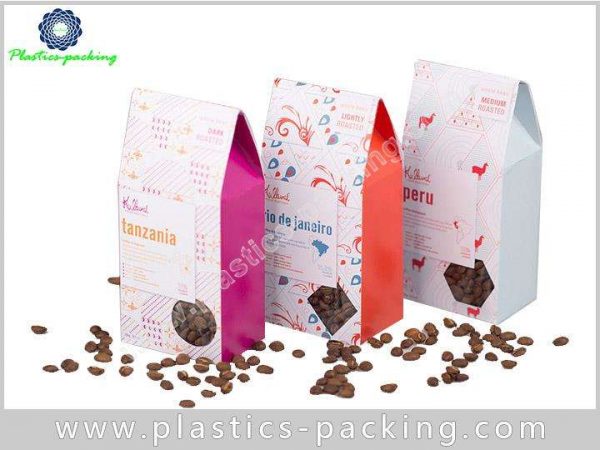 Foil Plastic Coffee Bags Stand Up Zipper Pouches yy 418