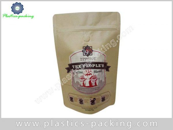 Gravure Printing Self Standing Coffee Packaging Bags Heat 342