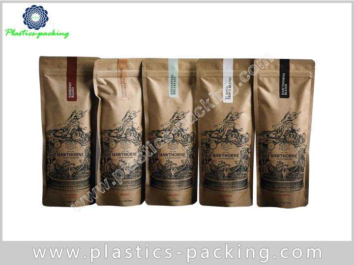 OEM Plastic Ziplock Coffee Bags 120g Self Standing 209