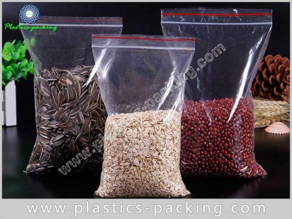 PE Re Sealable Poly Zipper Bags 2 Mil Reclosable With Hang Hole Plastic Bags 3