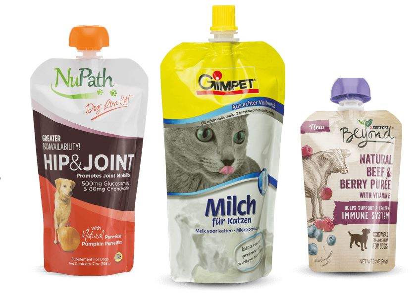 Pet Food Bags with Spout Cap