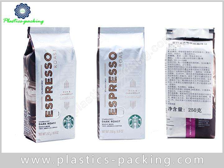 Printed Side Gusset Coffee Pouch Heat Seal Gravure 127