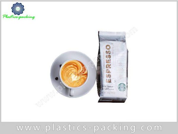 Printed Side Gusset Coffee Pouch Heat Seal Gravure 129