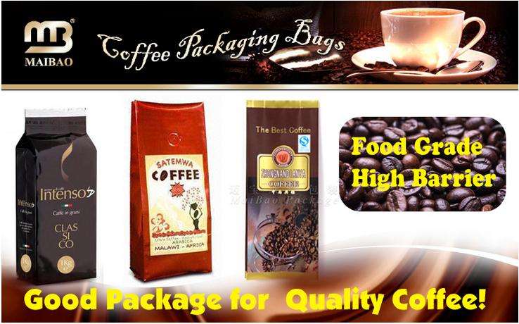 Quad Seal Stand Up Coffee Pouch with Heat Se 092