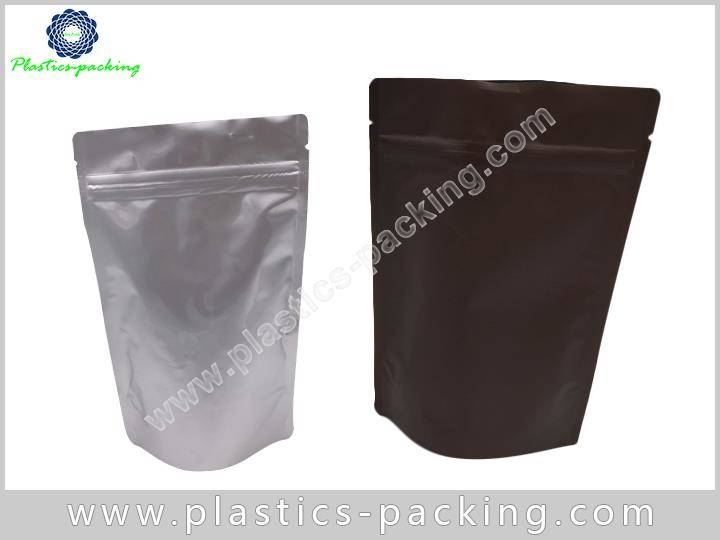 Silver Back Stand Up Ziplock Pouch Manufacturers an 206