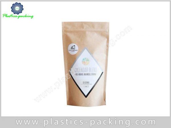 Snack Food Kraft Paper Zipper Bags Heat Seal yythkg 038