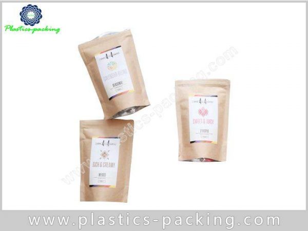 Snack Food Kraft Paper Zipper Bags Heat Seal yythkg 039