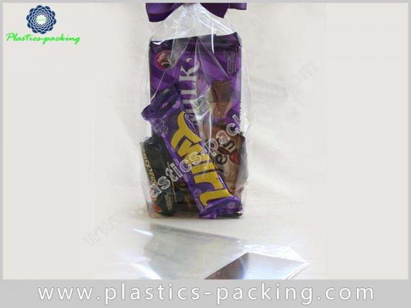 Transparent OPP Block Bottom Cellophane Bags with F 025