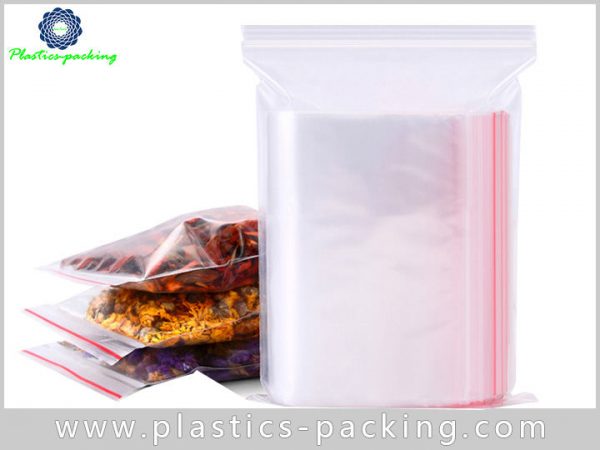 Transparent Plain Reclosable Ziplock Bags PE Zipper Bags For Packing Small Items 4