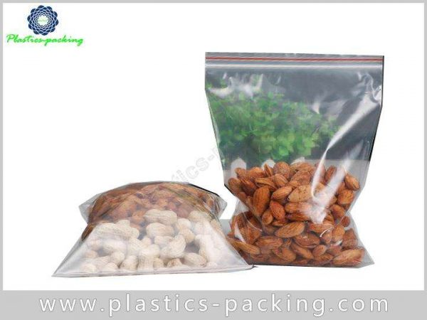 Transparent Plain Reclosable Ziplock Bags PE Zipper Bags For Packing Small Items 5