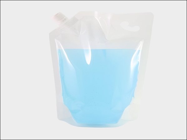 Clear Spouted Beverage Pouch with Handle